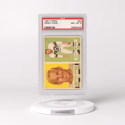 1957 Topps #52 Kenny Konz (PSA 8 NM-MT)