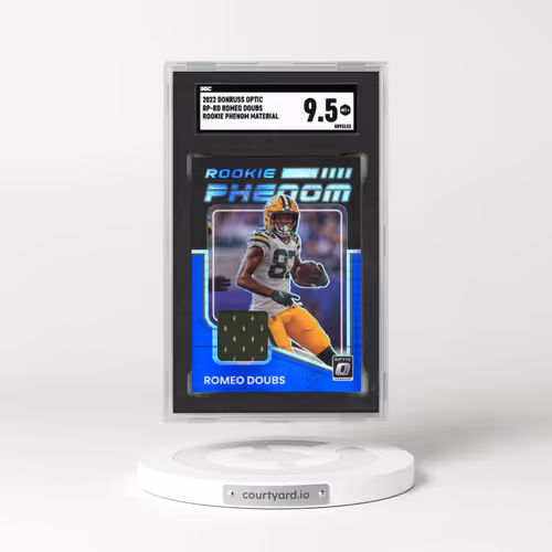 2022 Donruss Optic #RP-RD Romeo Doubs - Rookie Phenom Mat. (SGC 9.5 MINT+)