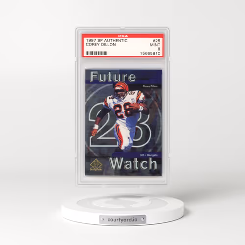 1997 SP Authentic #25 Corey Dillon (PSA 9 MINT)