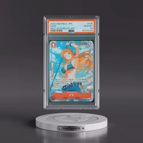 2022 One Piece Japanese Romance Dawn #016 Nami - Alternate Art (PSA 10 GEM MINT)