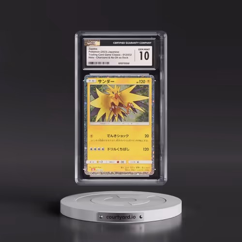 2023 Pokémon Cll-Trading Card Game Classic Charizard & HO-Oh EX Deck #012 Zapdos (CGC 10 GEM MINT)