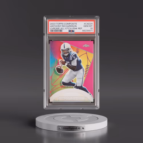 2023 Topps Composite Chrome All-Etch #CAE24 Anthony Richardson - Pink Refractor (PSA 10 GEM MINT)