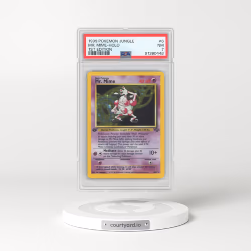 1999 Jungle #6 Mr. Mime - 1st Edition Holo (PSA 7 NM)