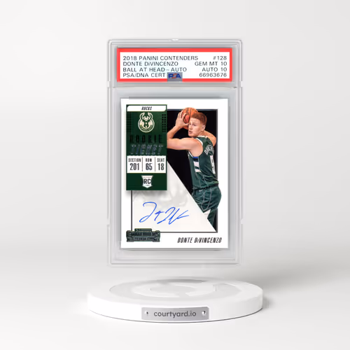 2018 Panini Contenders #128 Donte DiVincenzo - Variation-Autograph (PSA 10 GEM MINT)