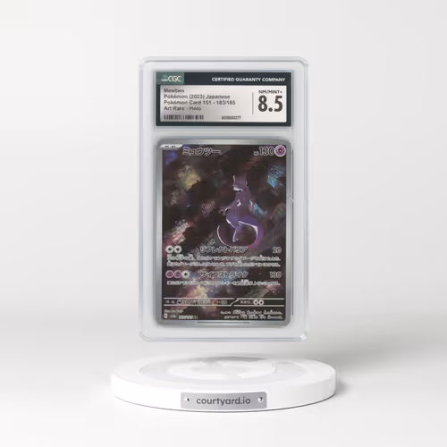 2023 Pokémon Card 151 #183/165 Mewtwo - Art Rare (CGC 8.5 NM-MT+)