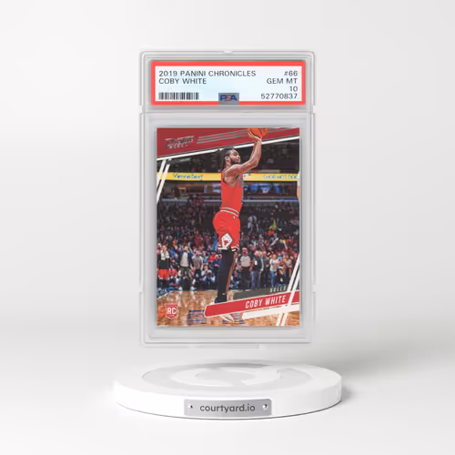 2019 Panini Chronicles #66 Coby White (PSA 10 GEM MINT)