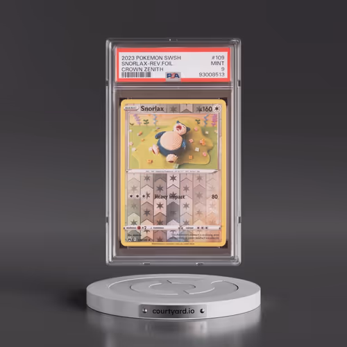 2023 Pokémon Sword and Shield Crown Zenith #109 Snorlax - Reverse Foil (PSA 9 MINT)