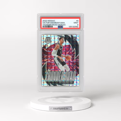 2023 Panini Mosaic Thunder Road #8 Victor Wembanyama - Mosaic (PSA 9 MINT)