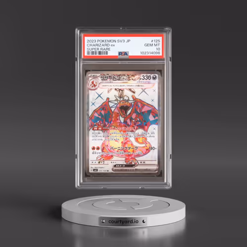 2023 Pokémon SV3-Ruler of the Black Flame #125 Charizard EX - Holo Super Rare (PSA 10 GEM MINT)