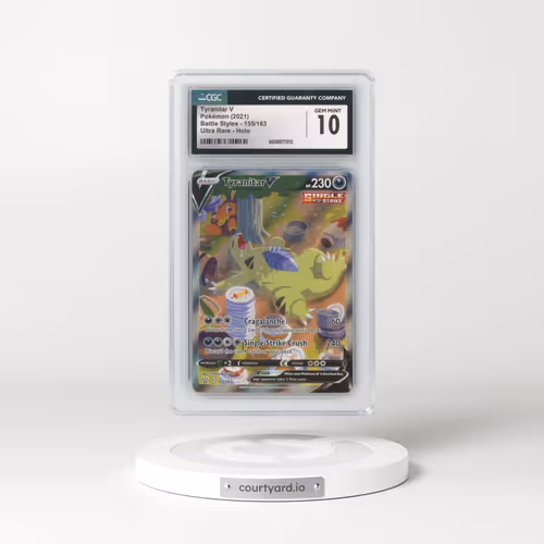 2021 Battle Styles #155/163 Tyranitar V - Holo (CGC 10 GEM MINT)