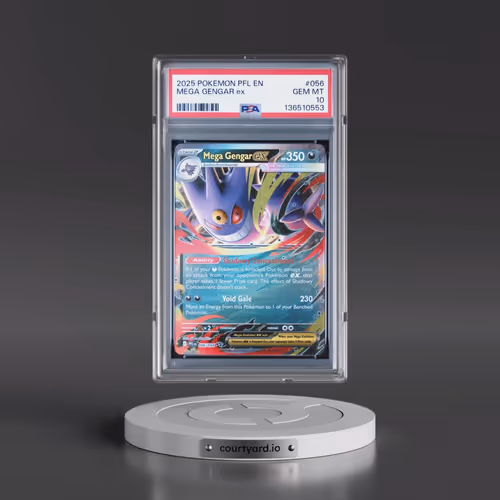2025 Pokémon Pfl EN-Phantasmal Flames #056 Mega Gengar EX - Holo (PSA 10 GEM MINT)