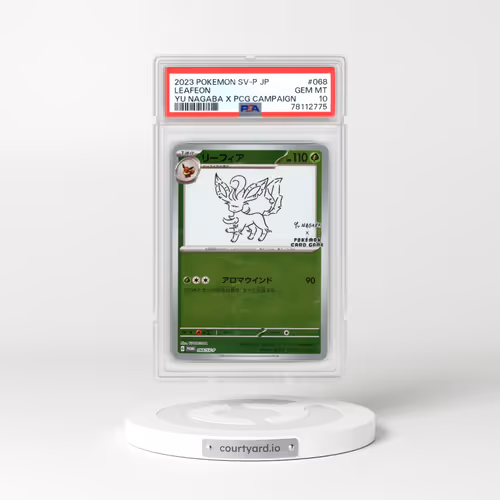 2023 Pokémon SV-P Promo #068 Leafeon - YU Nagaba X Pokemon Card Game Campaign (PSA 10 GEM MINT)