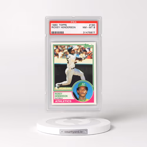 1983 Topps #180 Rickey Henderson (PSA 8 NM-MT)