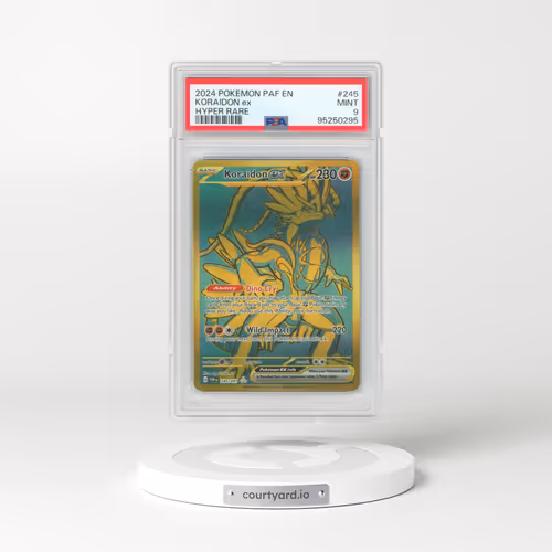 2024 Pokémon Paf EN-Paldean Fates #245 Koraidon EX - Holo Hyper Rare (PSA 9 MINT)