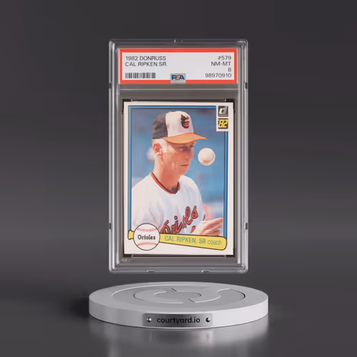 1982 Donruss #579 Cal Ripken Sr. (PSA 8 NM-MT)