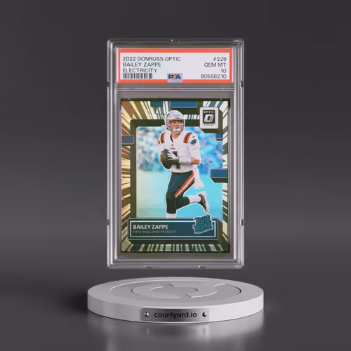 2022 Panini Donruss Optic #229 Bailey Zappe - Electricity (PSA 10 GEM MINT)