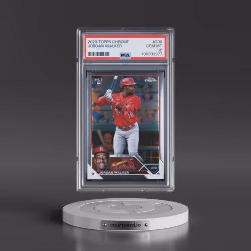 2023 Topps Chrome #209 Jordan Walker (PSA 10 GEM MINT)