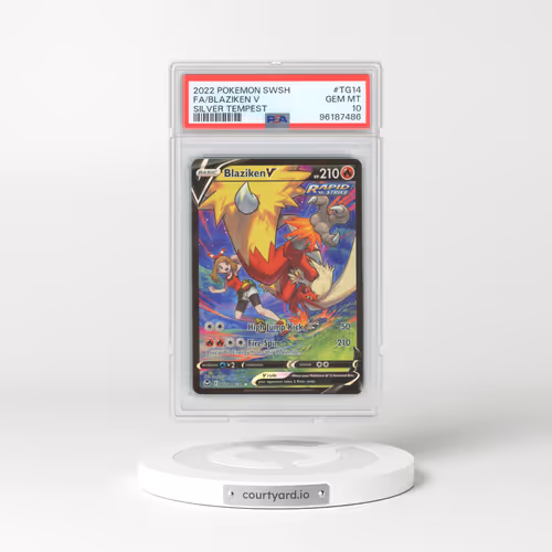 2022 Pokémon Sword & Shield Silver Tempest #TG14 Blaziken V - Holo Full Art (PSA 10 GEM MINT)