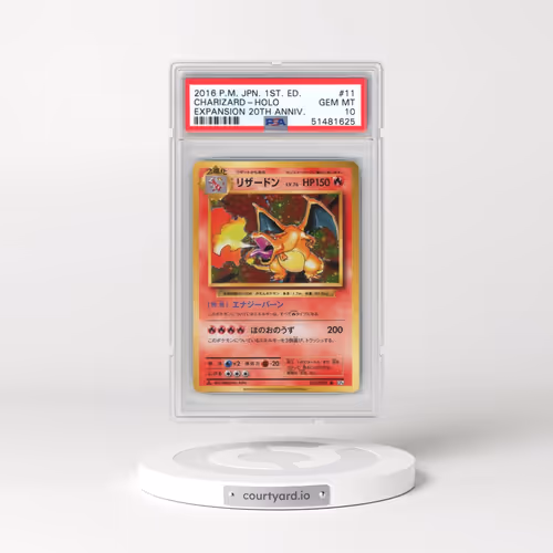 2016 Pokémon Expansion 20th Anniversary #011 Charizard - 1st Edition Holo (PSA 10 GEM MINT)