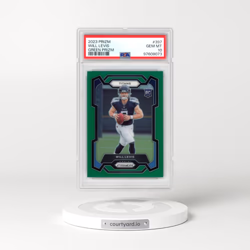 2023 Panini Prizm #397 Will Levis - Green Prizm (PSA 10 GEM MINT)