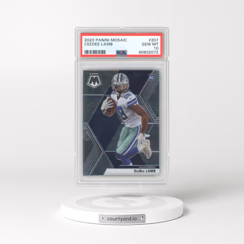2020 Panini Mosaic #207 Ceedee Lamb (PSA 10 GEM MINT)