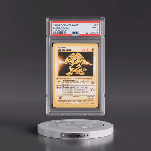 1999 Pokémon Game #20 Electabuzz - 1st Edition (PSA 9 MINT)