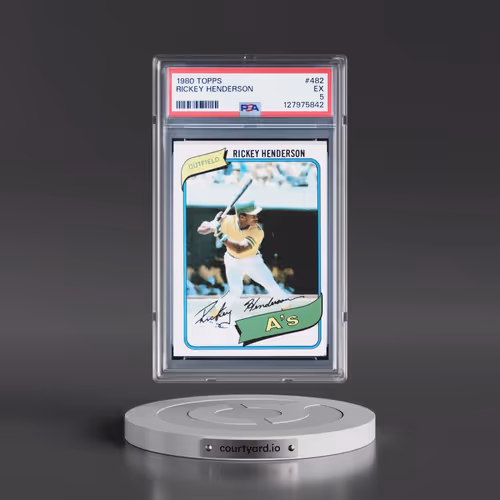 1980 Topps #482 Rickey Henderson (PSA 5 EX)