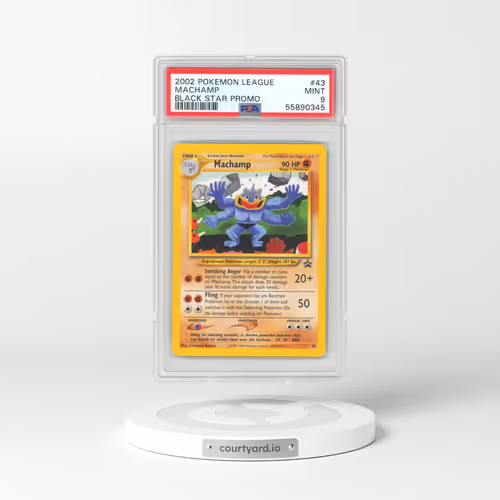 1999 Black Star Promos #43 Machamp - Pokémon League (PSA 9 MINT)