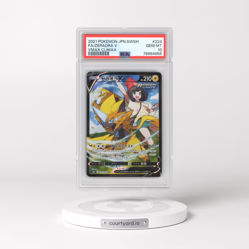 2021 Pokémon Sword & Shield Vmax Climax #224 Zeraora V - Holo Full Art (PSA 10 GEM MINT)