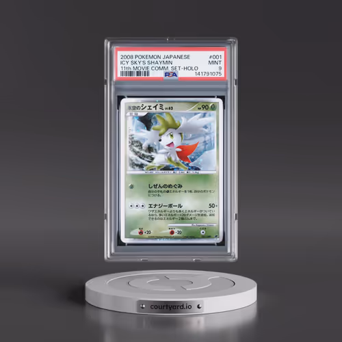 2008 Pokémon 11th Movie Commemoration Set #001 Icy Sky's Shaymin - Holo (PSA 9 MINT)