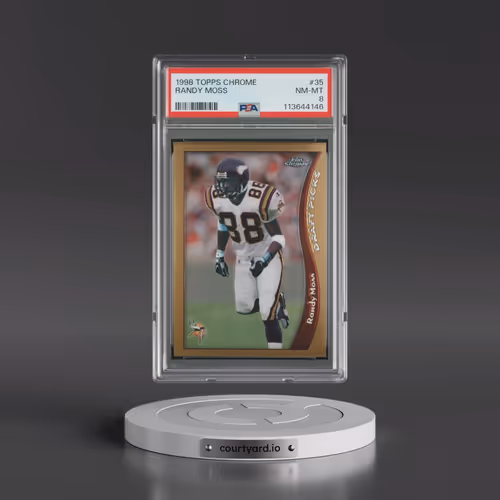 1998 Topps Chrome #35 Randy Moss (PSA 8 NM-MT)