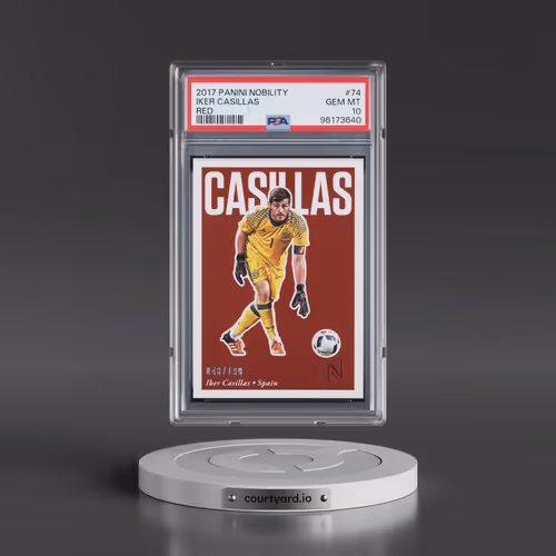 2017 Panini Nobility #74 Iker Casillas - Red (PSA 10 GEM MINT)