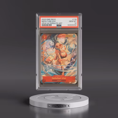 2023 One Piece OP04-Kingdoms of Intrigue #118 Nefeltari Vivi - Alternate Art (PSA 10 GEM MINT)