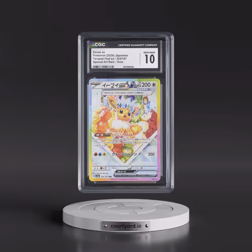 2024 High Class Pack: Terastal Fest ex - sv8a #224/187 Eevee ex - Special Art Rare Holo (CGC 10 GEM