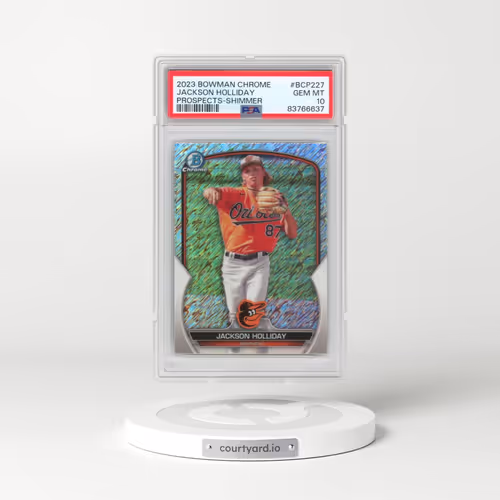 2023 Bowman Chrome Prospects #BCP227 Jackson Holliday - Shimmer Refractor (PSA 10 GEM MINT)