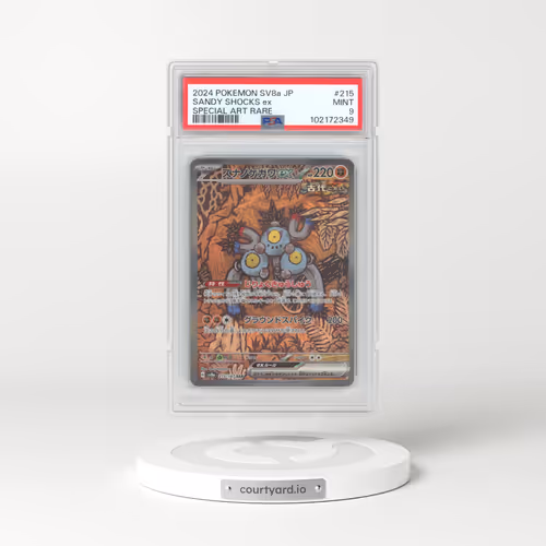 2024 Pokémon Sv8a-Terastal Fest EX #215 Sandy Shocks EX - Holo Special Art Rare (PSA 9 MINT)