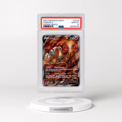 2023 Pokémon Sword and Shield Crown Zenith #GG36 Entei V - Holo Full Art (PSA 10 GEM MINT)
