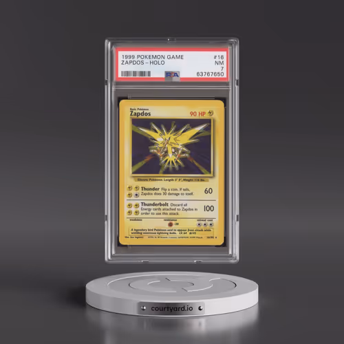 1999 Pokémon Game #16 Zapdos - Holo (PSA 7 NM)