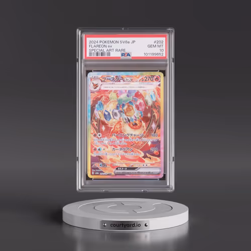 2024 Pokémon Sv8a-Terastal Fest EX #202 Flareon EX - Holo Special Art Rare (PSA 10 GEM MINT)