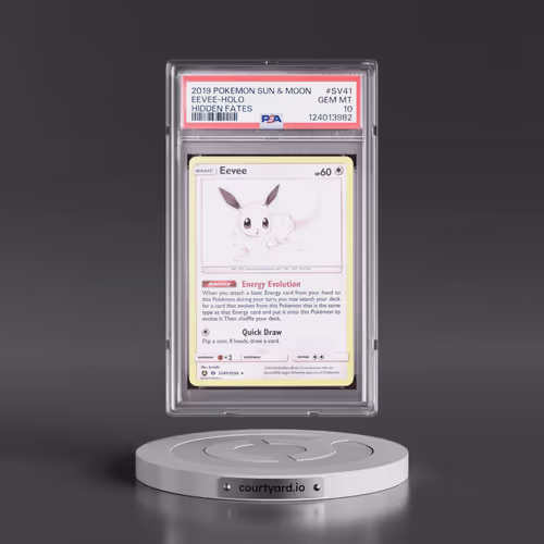 2019 Pokémon Sun & Moon Hidden Fates #SV41 Eevee - Holo (PSA 10 GEM MINT)