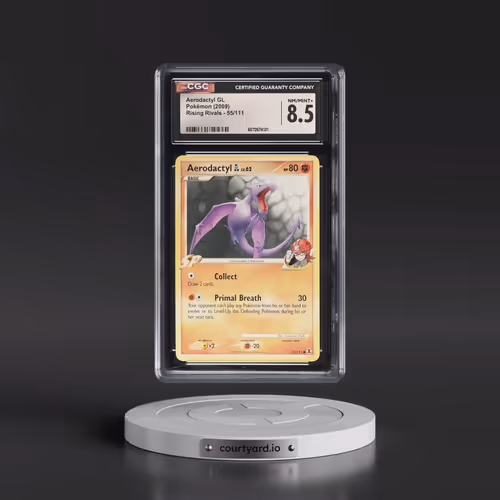 2009 Rising Rivals #55/111 Aerodactyl GL (CGC 8.5 NM-MT+)
