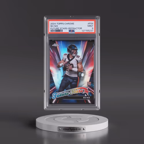 2024 Topps Chrome Future Stars #FS4 Bo Nix - Refractor (PSA 9 MINT)