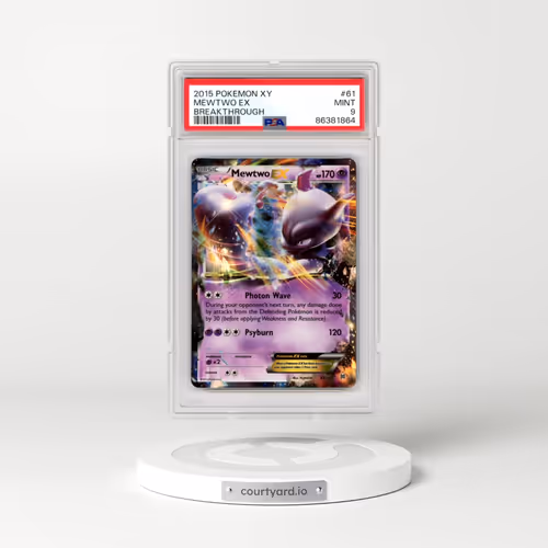 2015 Pokémon XY Breakthrough #61 Mewtwo EX - Holo (PSA 9 MINT)