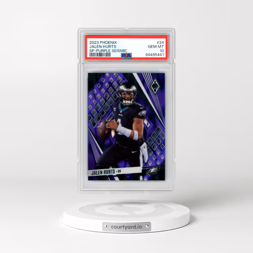 2023 Panini Phoenix #24 Jalen Hurts - SP-Purple Seismic (PSA 10 GEM MINT)