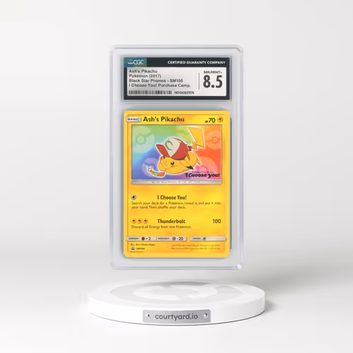 2016 Black Star Promos - Sun & Moon #SM108 Ash's Pikachu - I Choose You! Purchase Campaign (CGC 8.5 NM-MT+)