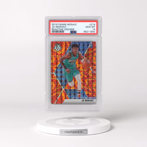 2019 Panini Mosaic #219 Ja Morant - Reactive Orange (PSA 10 GEM MINT)