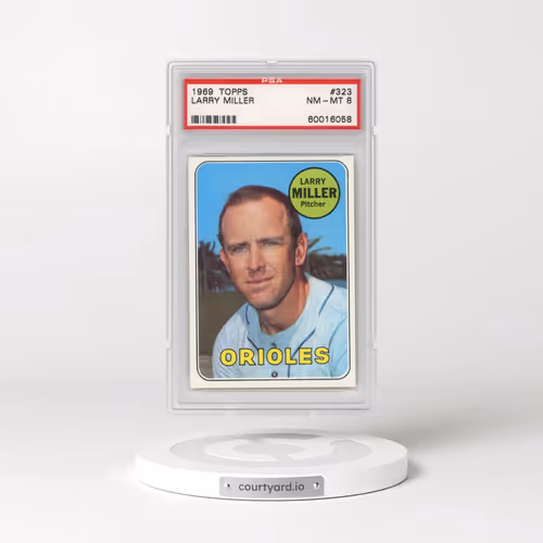 1969 Topps #323 Larry Miller (PSA 8 NM-MT)