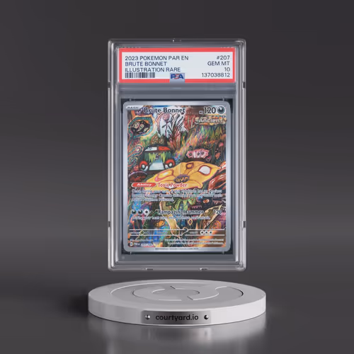 2023 Pokémon Par EN-Paradox Rift #207 Brute Bonnet - Illustration Rare (PSA 10 GEM MINT)