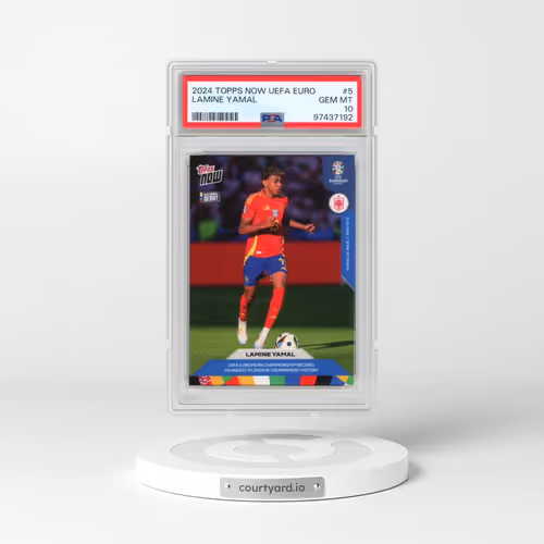 2024 Topps Now UEFA Euro #5 Lamine Yamal (PSA 10 GEM MINT)