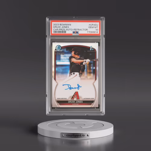 2023 Bowman Chrome Prospect Autographs #CPADJ Druw Jones - Refractor (PSA 10 GEM MINT)